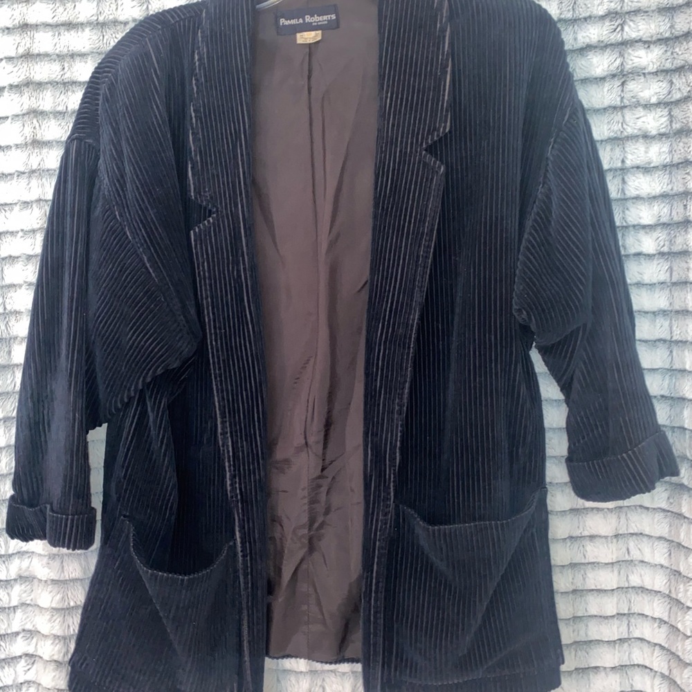 Velvety black jacket